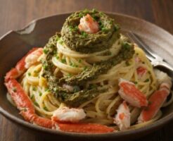ウワサのお客さまのレシピ・ズワイガニの贅沢ビスクパスタツリー