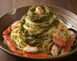 ウワサのお客さまのレシピ・ズワイガニの贅沢ビスクパスタツリー