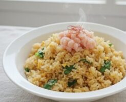 あさイチのレシピ・タラと春菊の冬チャーハン