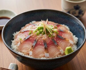 ZIPのレシピ・マダイのあぶりニンニクずし