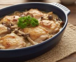 キューピー3分クッキングのレシピ・マリネチキンときのこのトースター焼き