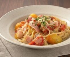 DAIGOも台所のレシピ・ミニトマトたっぷりワンパンパスタ