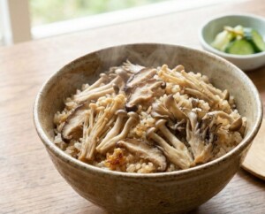 あさイチのレシピ・半干しきのこ 炊き込みご飯