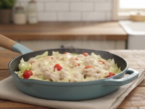 キューピー3分クッキングのレシピ・白菜と豚こまのトマトチーズ蒸し