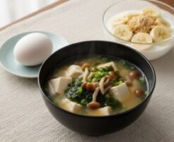 ザ共通テンのレシピ・腸活朝食～バナナきな粉ヨーグルト