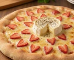 ZIPのレシピ・３種チーズといちごのスイーツピザ