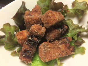ミキティダイニングのレシピ・サバのからあげ
