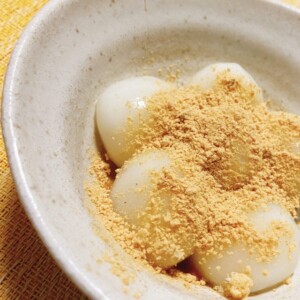 きょうの料理のレシピ・豆腐白玉きな粉がけ