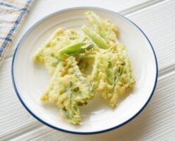 青空レストランのレシピ・ほうれん草の天ぷら