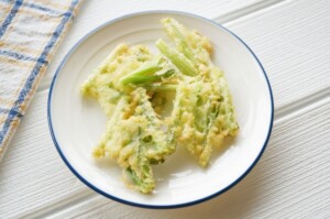 青空レストランのレシピ・ほうれん草の天ぷら