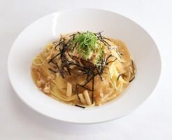 キューピー3分クッキングのレシピ・ツナと大根の和風きのこパスタ