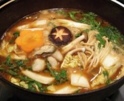 青空レストランのレシピ・牡蠣の赤味噌山椒鍋