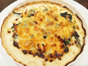 青空レストランのレシピ・ほうれん草のグラタン