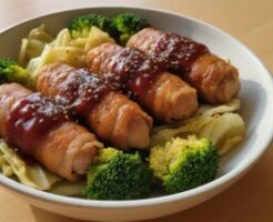 なないろ日和のレシピ・BBQ風 豚肉巻き