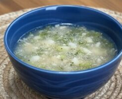 ひるおびのレシピ・くずし豆腐とたらこのとろみスープ