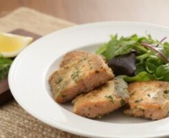 ゴー！ゴー！キッチン戦隊クックルンのレシピ・さけのパン粉焼き