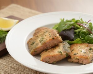 ゴー！ゴー！キッチン戦隊クックルンのレシピ・さけのパン粉焼き