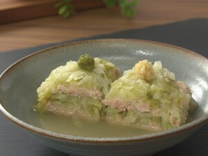 きょうの料理ビギナーズのレシピ・せん切りキャベツと鶏ひき肉の重ね煮