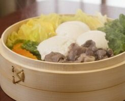 青空レストランのレシピ・たま豆腐のせいろ蒸し