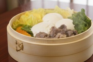 青空レストランのレシピ・たま豆腐のせいろ蒸し
