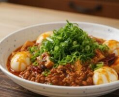 青空レストランのレシピ・たま豆腐の麻婆豆腐