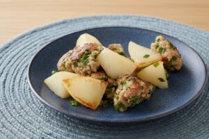 キューピー3分クッキングのレシピ・にら入りちぎりつくね