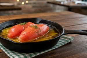 ひるおびのレシピ・ふとっぱら明太アヒージョ