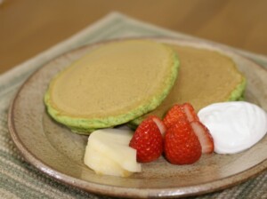 青空レストランのレシピ・ほうれん草のパンケーキ