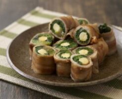 青空レストランのレシピ・ほうれん草の肉巻き