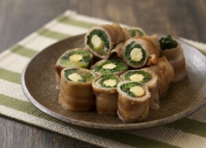青空レストランのレシピ・ほうれん草の肉巻き