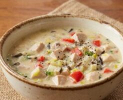 ノンストップのレシピ・カジキと白菜のクラムチャウダー