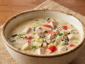 ノンストップのレシピ・カジキと白菜のクラムチャウダー