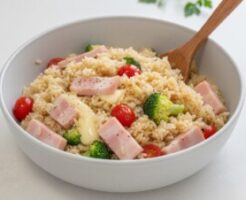 ミキティダイニングのレシピ・カマンベールチーズ炊き込みご飯