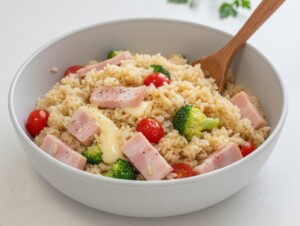 ミキティダイニングのレシピ・カマンベールチーズ炊き込みご飯