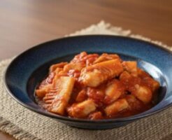 ぺこもぐキッチンのレシピ・タケノコ入りエビチリ