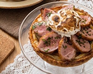 ZIPのレシピ・トリュフ香るアイガモのチーズケーキタルト