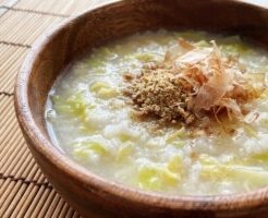 どさんこワイド179のレシピ・トロトロ白菜の卵かゆ