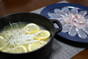 ZIPのレシピ・ヒラメの極上レモン鍋