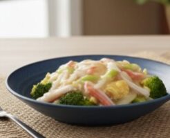 昼めし旅のレシピ・ブロッコリーのカニ風味あんかけ