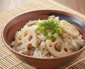 相葉マナブのレシピ・レンコン肉詰め釜飯