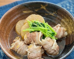 ノンストップのレシピ・ロール豚大根