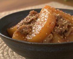きょうの料理ビギナーズのレシピ・大根と牛肉の韓国風煮物