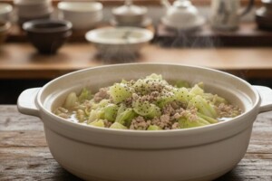 ヒルナンデスのレシピ・旨こく肉だしの塩鍋