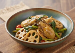 青空レストランのレシピ・牡蠣カバ炒め