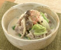 DAIGOも台所のレシピ・白菜と豚肉のからしごま浸し