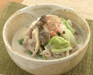 DAIGOも台所のレシピ・白菜と豚肉のからしごま浸し