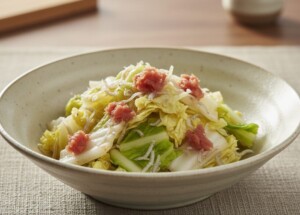 ノンストップのレシピ・白菜の梅おかか和え