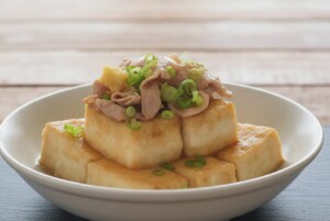 食卓のひみつのレシピ・肉あんかけ揚げ出し豆腐