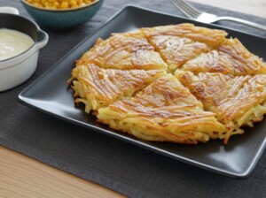 黄金のワンスプーンのレシピ・餅ガレット