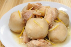 きょうの料理のレシピ・鶏肉と里芋の柚子煮